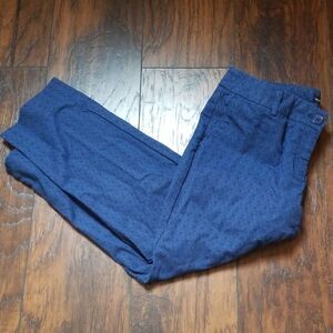 Hilary Radley Blue Abstract Slacks